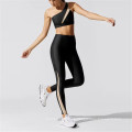 Vêtements de gym Push up Selon Support One épaule à lacets à lacets Sports Sports Bra et leggings